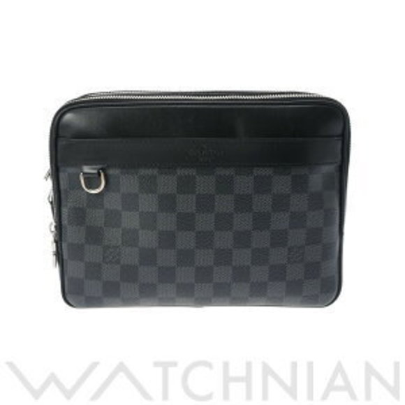 Louis Vuitton Damier Graphite Black Trocadero Messenger Bag Black - Picture 1 of 9